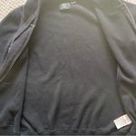 Super Dry Thick Black Wool Knit Minimalist Goth Streetwear Hoodie Jacket Size 10 Photo 5