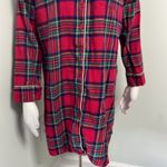 Lands' End Lands’ End Plaid Flannel Button Down Nightgown Size S Photo 3