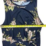 Nine Britton  Women's XL Blue Floral Abigail Brushed Knit Fitted Midi Dress Photo 8