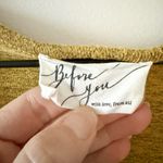 Before You Dolman Sleeve Vneck Lightweight Sweater in Mustard Size L Yellow Size L Photo 3