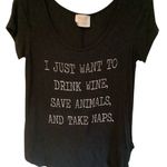 Coveted Clothing  Black Graphic Tee Photo 2