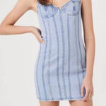 Forever 21  Bustier Denim Mini Dress size XS NWT Photo 0