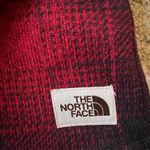 The North Face Women’s Crescent Red Black Plaid Pullover Fleece Hooded Jacket S Photo 4