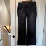BKE Brie Flared Bootcut Trouser Style Jean Dark Wash Sequin Detail High Waist 28 Blue Photo 1
