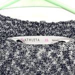 Athleta  Size XS Cardigan Black‎ & White Long Sleeve Duster Sweater Loose Knit Photo 3