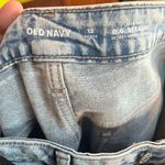 Old Navy High Rise Straight Leg Distressed Light Wash Y2K Jeans 12P  Photo 4