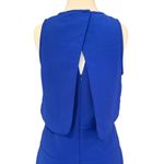 SUNCOO Paris Cyrus Electric Blue Mini Dress Open Back Sleeveless Pockets Size 12 Photo 6