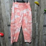 The Ragged Priest Dolls Kill Conscious Tie Dye Denim Cargo Pants Photo 2