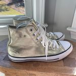 Converse Chuck Taylor Hi Top Sneakers Shoes All Star Shiny Gold Size 8.5 Photo 2