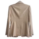 Cinq à Sept NEW NWT Cinq A Sept Kym Zipper Sleeve Blazer Jacket In Sand Photo 7