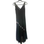 Alex Evenings Vtg Y2K Beaded Dress Sz 10 Whimsigoth Flapper Formal Sheer Hanky Photo 5