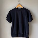COS  Short Sleeve Sweatshirt Blue Medium Photo 2