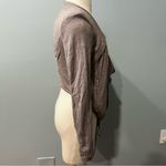 My Beloved  Taupe Draped Front Long Sleeve Cardigan Size Medium Photo 4