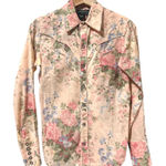 Ralph Lauren LRL Petite Fancy Western Rose Floral Button Shirt Love Boho Size S Photo 0