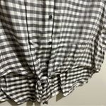 Como vintage Gray White Button Down Shirt Boxy Fit (1047) Photo 1