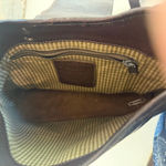 Brighton Brown Leather Snakeskin Embossed Shoulder Bag Purse Handbag Photo 6