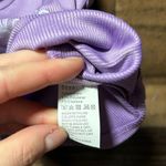 Floral Lavender Ribbed Crop Top Photo 1