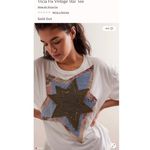 FREE PEOPLE x TRICIA FIX Vintage Star Tee Size M New w/ Tag MSRP $128 SOO White Size M Photo 5