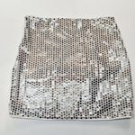 superdown Erin Mini Skirt in Silver Medium Photo 2