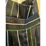 Emporio Armani NWT Draped Metallic-Stripe Strapless Dress Black Size IT 40/US 4 Photo 5