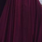 La Femme Maroon Long Dress Photo 1
