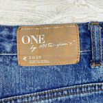 One Teaspoon Denim Skirt Womens 29 Blue Jean Button Fly Cutoff Back Slit Photo 6