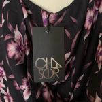 Chaser Vintage Tropical Print Floral Long Sleeve Swimsuit Coverup Size Medium Photo 3