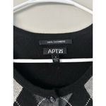 Apt. 9  Argyle Cashmere Button Up Soft Sweater Size Small Tweed Preppy Academia Photo 5