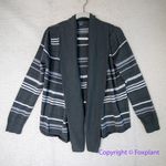 Eddie Bauer  stripes‎ open front Cardigan, women size M Photo 0