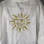 Maggie Barnes  Jacket Womens XL 1X White Nylon Vintage Sun Hoodie Windbreaker Photo 3