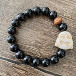 Head Black Beaded Buddha  Stretchy Infinity Bracelet Jewelry Beads Photo 0
