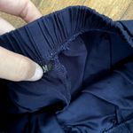 Navy blue casual frilled comfortable shorts lounge pants pockets low rise Size M Photo 3