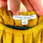 Green Envelope Las Angeles, size S, cute halter neck tank. Gold Photo 1