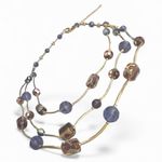 Vintage Layered Glass Beaded Necklace Multi Photo 2