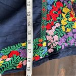 J Marie Piper embroidered navy sleeveless dress M Blue Size M Photo 9