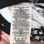 Free People  Auxton Thermal Wrap Top In Black White Floral Balloon Sleeve Size S Photo 7