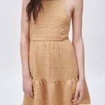 ZARA  Sleeveless Short Tiered Crinkle Cris Cross Spaghetti Straps Mini Dress M Photo 0