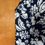 Talbots  Blue & White Mixed Fruit Textured Shift Mini Dress Size 8 Photo 3