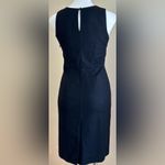 J.Crew  Black suiting Cowl Neck Sheath Dress SZ 0 Zipper Closure on Side By Waist Photo 2