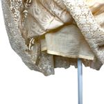 Angie  Boho Ivory Lace Off Shoulder Tiered Dress M Festival Peasant Gypsy Cottage Photo 5