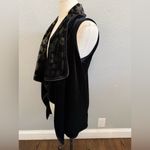 Elie Tahari NWT  Sport Velvet Reversible Vest/Open‎ Cardigan Size XS Drapey Photo 4