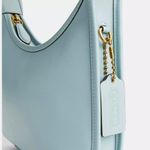Coach Originals Curve Zip Bag Brass / Light Blue NWT Photo 2