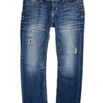 BKE Buckle Sabrina Bootcut Jeans Sz 27 Distressed Womens Embroidered Pockets Photo 0