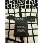 Vertigo  Black Plaid Checkered High Waist Knit Mini A-Line Flared Skirt Size XS Photo 3