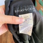 Rhapsody Vintage 90’s Solid Black Velvet Cowl Back Full Length Formal Dress Photo 9