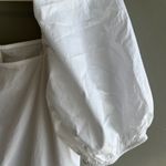 H&M White Puff Sleeve Tiered Dress Square Neck Summer Cotton Babydoll Scandigirl Photo 1