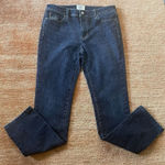 White House | Black Market Blame Dark Wash Jeans Sz 6 Floral Embroidery 32x42 Photo 0