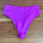 ZARA Women’s  High Rise Cheeky Bikini Bottoms Pink Size Small Photo 1