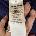 Patagonia  Womens Size Medium‎ Active Long Shorts Pockets Navy Blue Activewear Photo 3