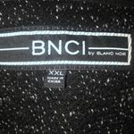 Blanc BCNI by  Noir speckled drape front cardigan Photo 5